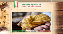 Desktop Screenshot of cerstve-testoviny.com